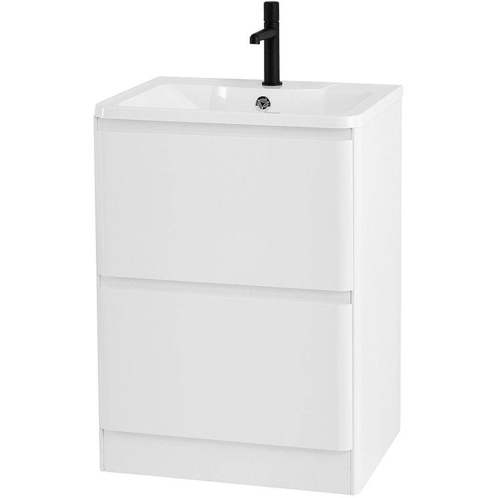 Тумба под раковину BelBagno 60 ALBANO-600-2C-PIA-BL Bianco Lucido