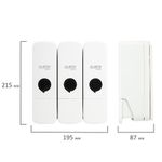 Дозатор тройной 3 х 0,3 л для жидкого мыла/шампуня/геля LAIMA PREMIUM, НАЛИВНОЙ, белый, 609500