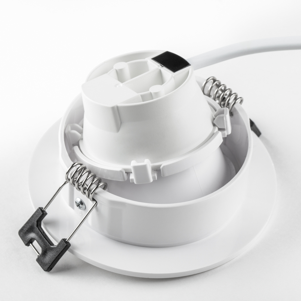 012606 Рамка (светильник) PVC д/LED-модулей 941хх и LED-ламп D50мм SINGO ROUND БЕЛЫЙ