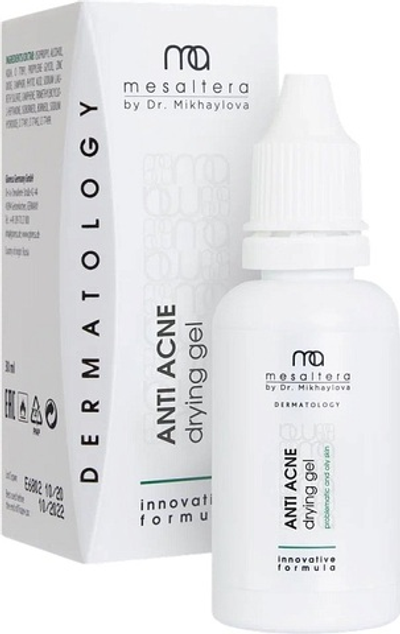 MESALTERA BY DR. MIKHAYLOVA, Anti Acne Drying Gel |ГЕЛЬ ДЛЯ ПРОБЛЕМНОЙ И ЖИРНОЙ КОЖИ, 30 мл