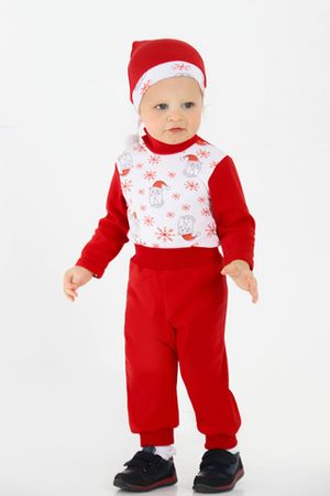 Детский костюм с брюками Санта арт. КС-СА/цветной
