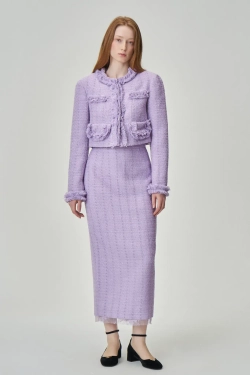 Юбка Чайная вечеринка лиловый