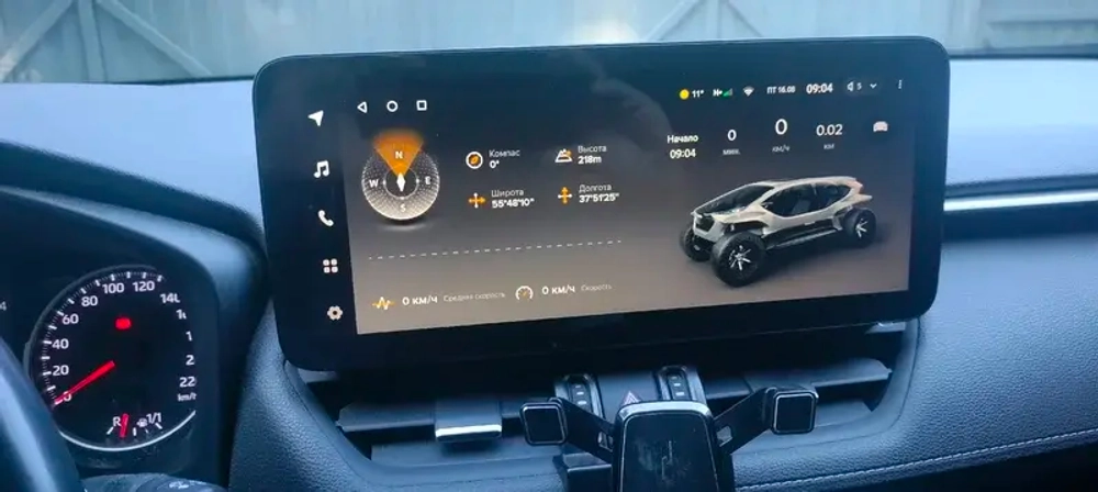 Магнитола для Toyota RAV4 50 2019-2024+ (рынок РФ и ОАЭ) - Teyes LUX ONE ROUND монитор 12.3", Android 10, CarPlay, 4G SIM-слот