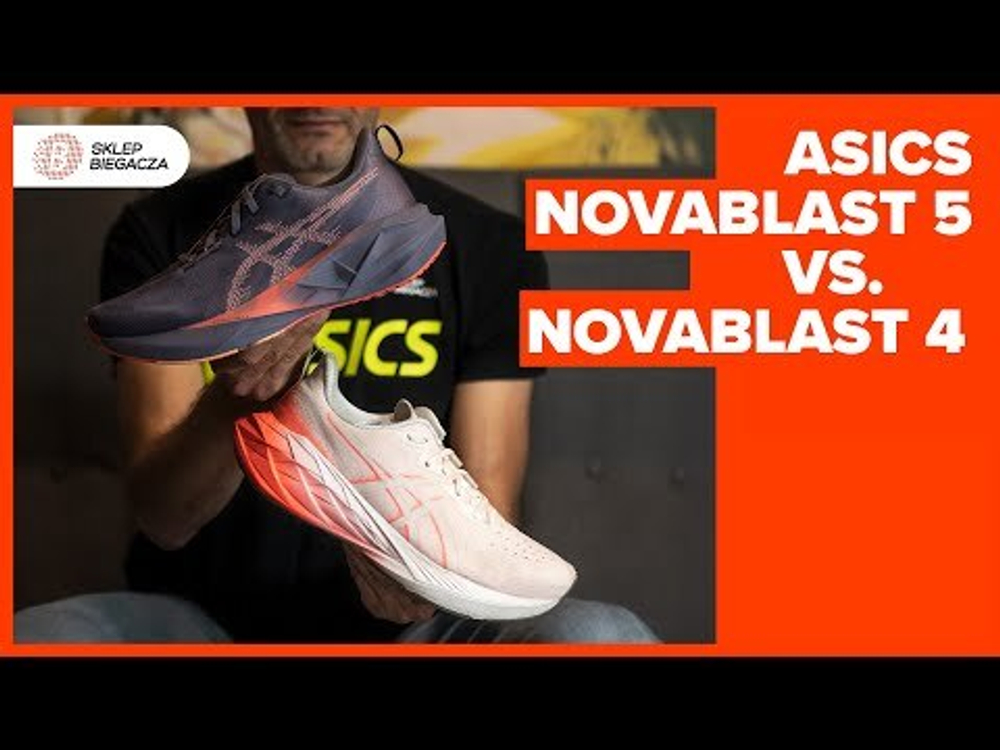 Кроссовки для бега мужские Asics Novablast 5 M черно-оранжевые