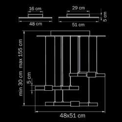 Подвесной светильник Lightstar Favo LED 750224