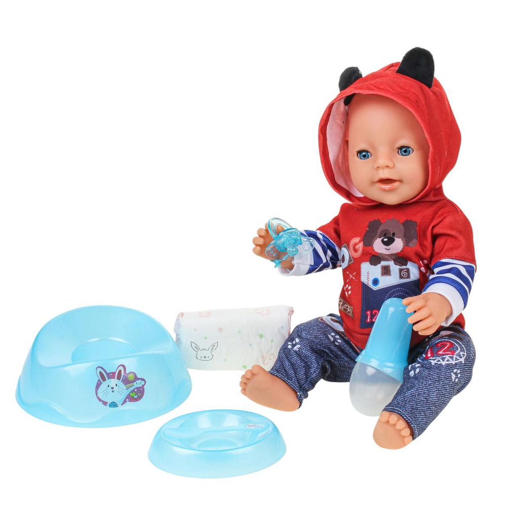 Пупс функциональный с аксесс., короб. BL038Q