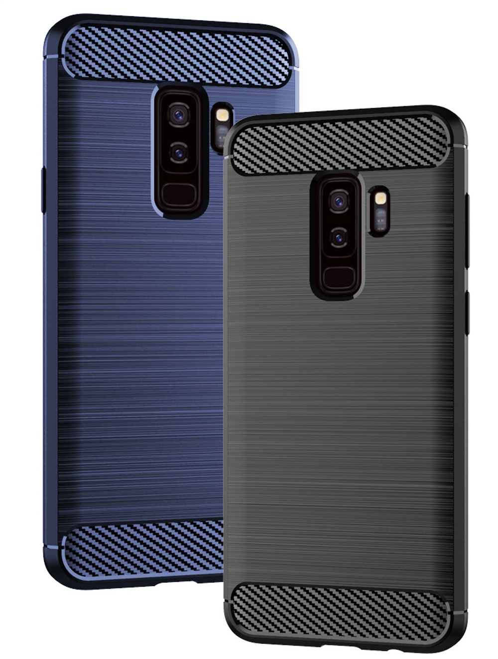 Чехол для Samsung Galaxy S9 Plus цвет Blue (синий), серия Carbon от Caseport