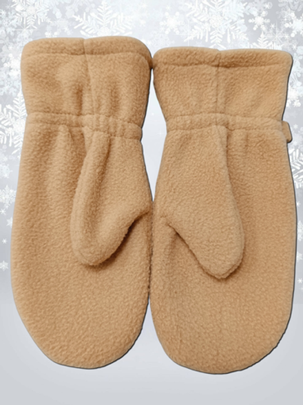 5005 Варежки детские флисовые бежевый (14)