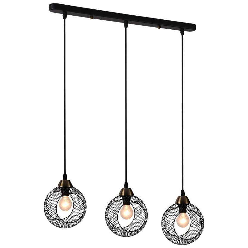 Светильник потолочный 01281-0.9-03 BK+AB