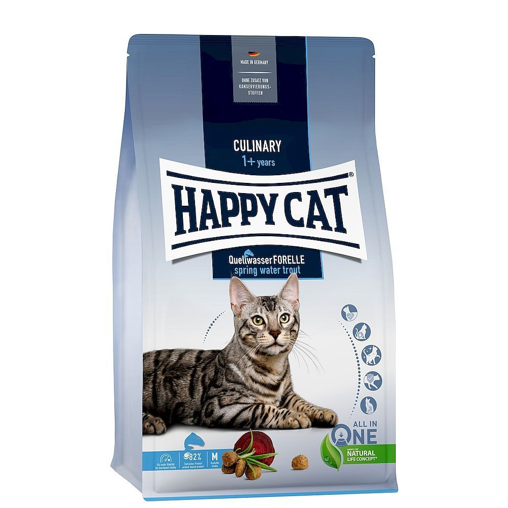 Сухой корм Happy Cat Culinary Quellwasser Forelle для кошек с Форелью 300г