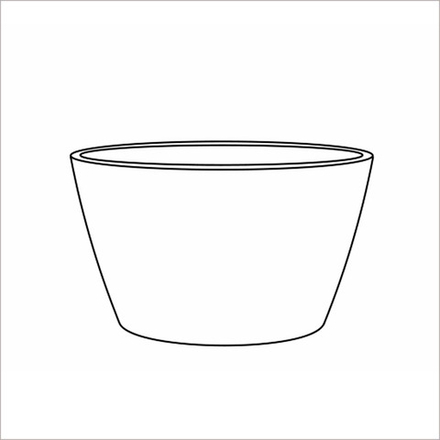 Кашпо, коллекция Concrete, форма BOWL