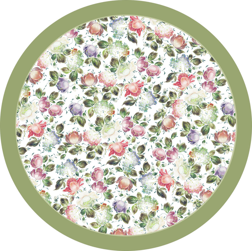 Скатерть на круглый стол 160×160 см (хлопковая)