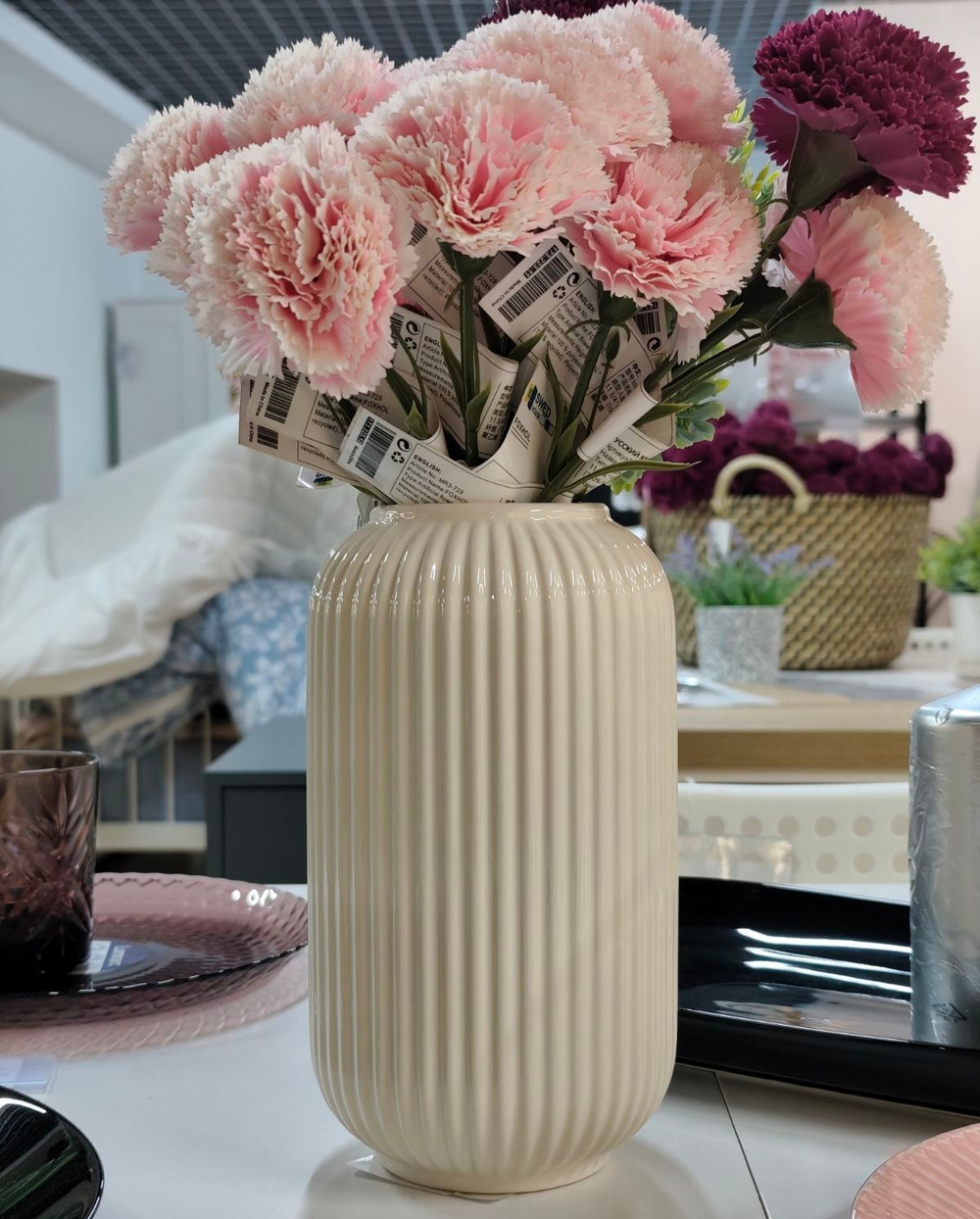 Ваза керамическая Hoting, белый