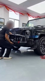Передний бампер переделка для Mercedes-Benz G-Class W464 2018-2024 в G63 W465 AMG 2025 Мерседес Гелик гелентваген