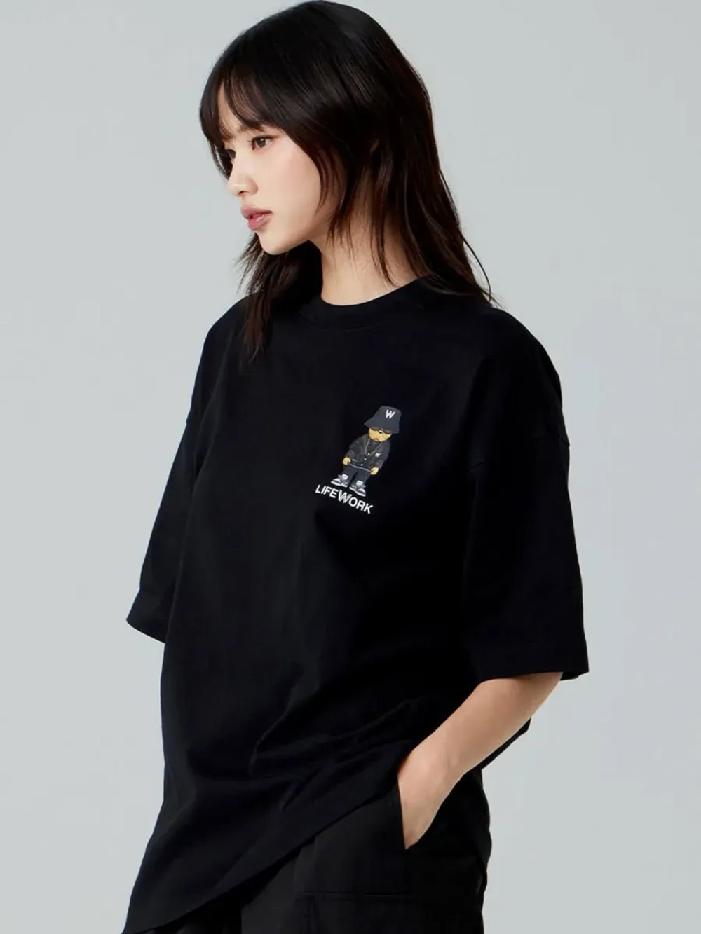 Футболка с принтом chekerboard hipdok на спине