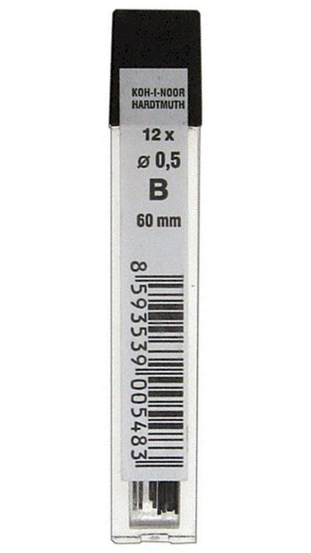 Микрогрифели графитные Koh-I-Noor 0,5 мм, HB, 12 штук в упаковке