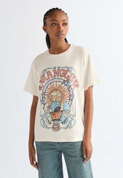 Футболка женская WRANGLER GIRLFRIEND TEE WORN WHITE
