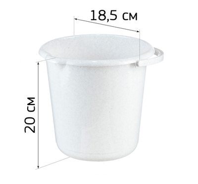 Ведро 3л с носиком для слива М2428