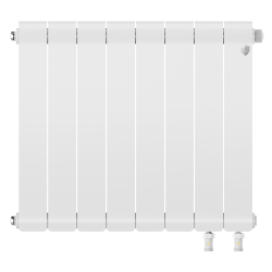 Радиатор биметаллический Royal Thermo Infinity 500 Bianco Traffico VR80 - 8 секц.