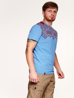 Футболка Варгградъ мужская голубая «Вдоль по морю»