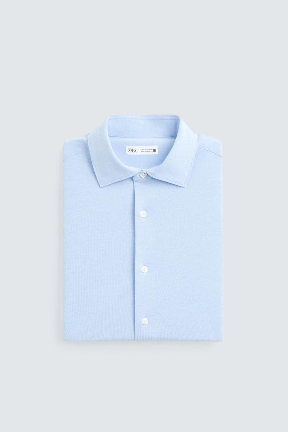 ZARA РУБАШКА REGULAR-FIT, НЕБЕСНО-ГОЛУБОЙ