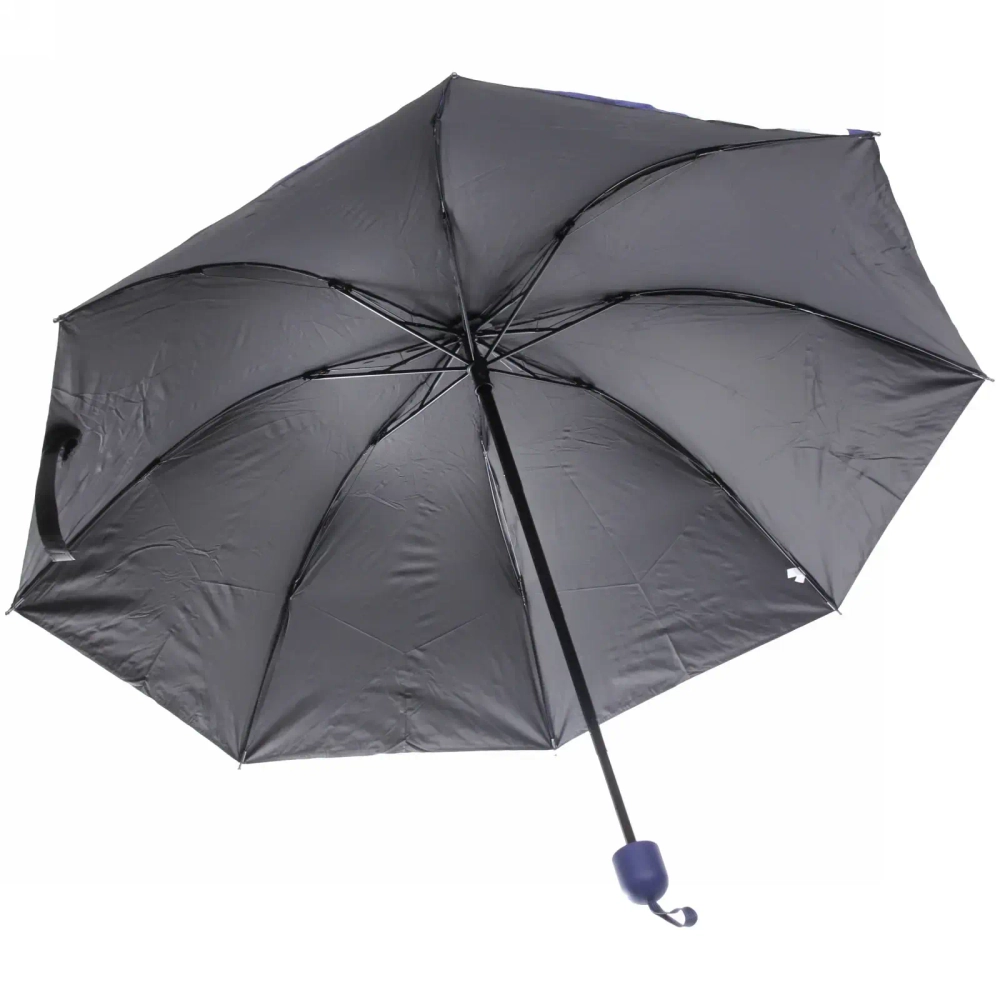 Зонт механический ветроустойчивый, матовая ручка «BESTzontik - Sofi»,цветы на темно сиреневом, длина 25см, d-110см