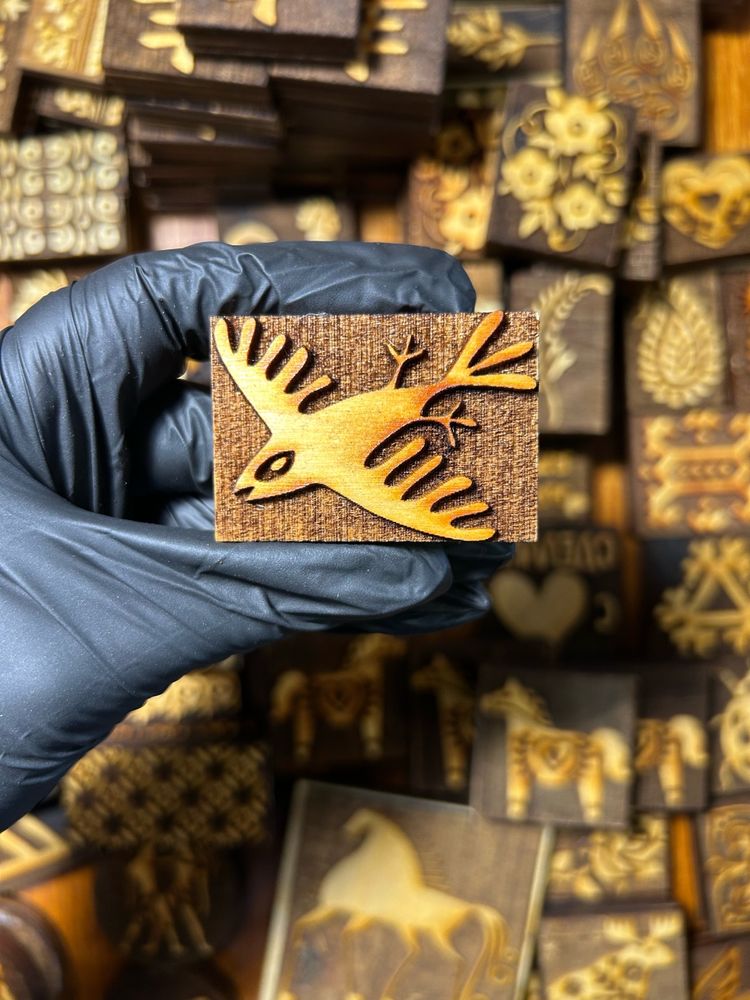 Деревянный штамп 051 (5x3,5 см)