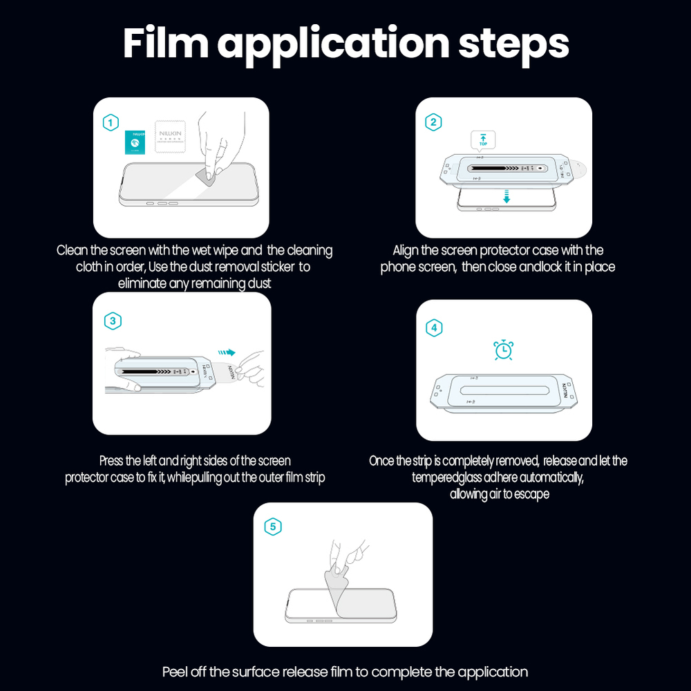 Стекло Анти-шпион от Nillkin для iPhone 17 Pro Max, серия Guardian Privacy Tempered Glass Screen Proetector