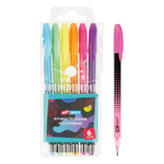 Набор гелевых ручек ArtSpace "Abstraction" 6шт.,06цв., 1,0мм, неоновые, ПВХ чехол