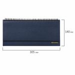Планинг настольный недатированный (305х140 мм) BRAUBERG "Select", балакрон, 60 л., темно-синий, 123798