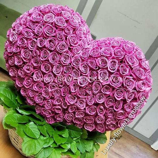 3д сердце розовое