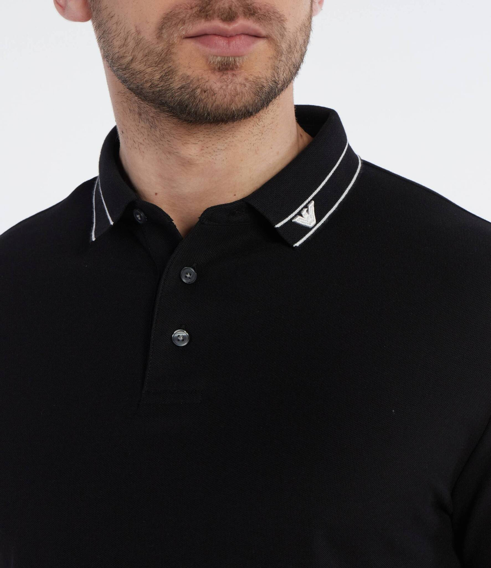 Поло Emporio Armani - черный(3D1FM4 1JCYZ)