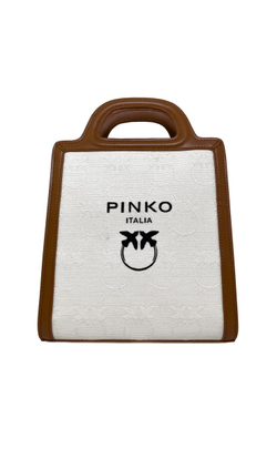 MINI LOVE BIRDS TOTE BAG – brown