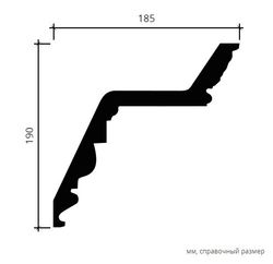 Карниз пенополиуретан, 2000x185x190 мм