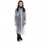 Дождевик-плащ 120 Мкрн 110*62см «Кактусы» с капюшоном и завязками, на кнопках, ДоброСад