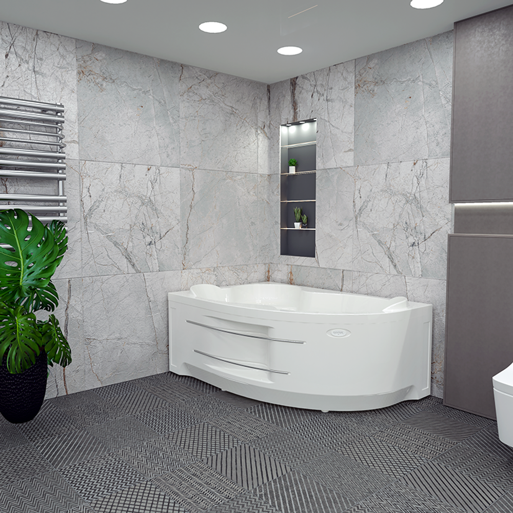 Акриловая ванна Radomir Vanessa (Радомир Ванесса) Ирма 149х96 L, с каркасом