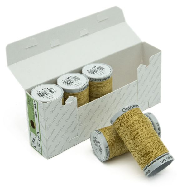 Нитки суперкрепкие Gutermann Extra Strong M782 №40 (100 метров), 5 кат. | 893 бежево-желтый