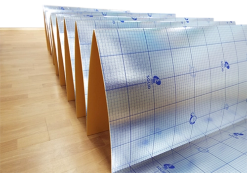 Подложка-Гармошка с пароизоляцией под ламинат 1050*500*3 мм