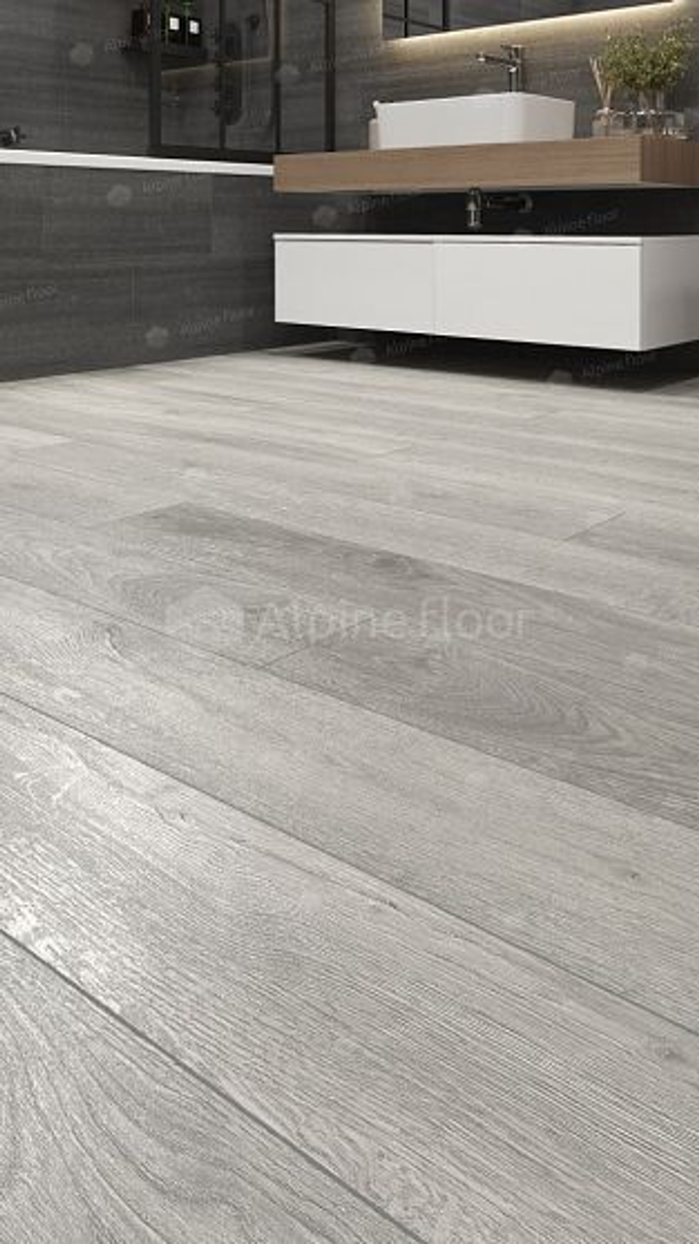 Кварц-виниловая плитка Alpine Floor Premium XL Дуб платина ава ECO 7-14