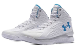 Under Armour Curry 1 Curry 1 shock absorption, non-slip, wear-resistant, breathable, mid-cut actual combat basketball shoes men's white and blue