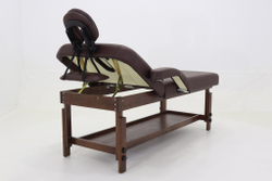 Массажный стол стационарный Med-Mos FIX-1A (SW2.31.10) мягкий, Коричневый