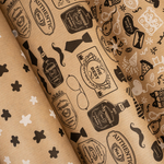 Упаковочная бумага, Крафт 70гр (0,7*1 м) Лучшему Мужчине!