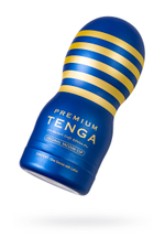 Нереалистичный мастурбатор Tenga Premium Original Vacuum Cup голубой 15,5 см