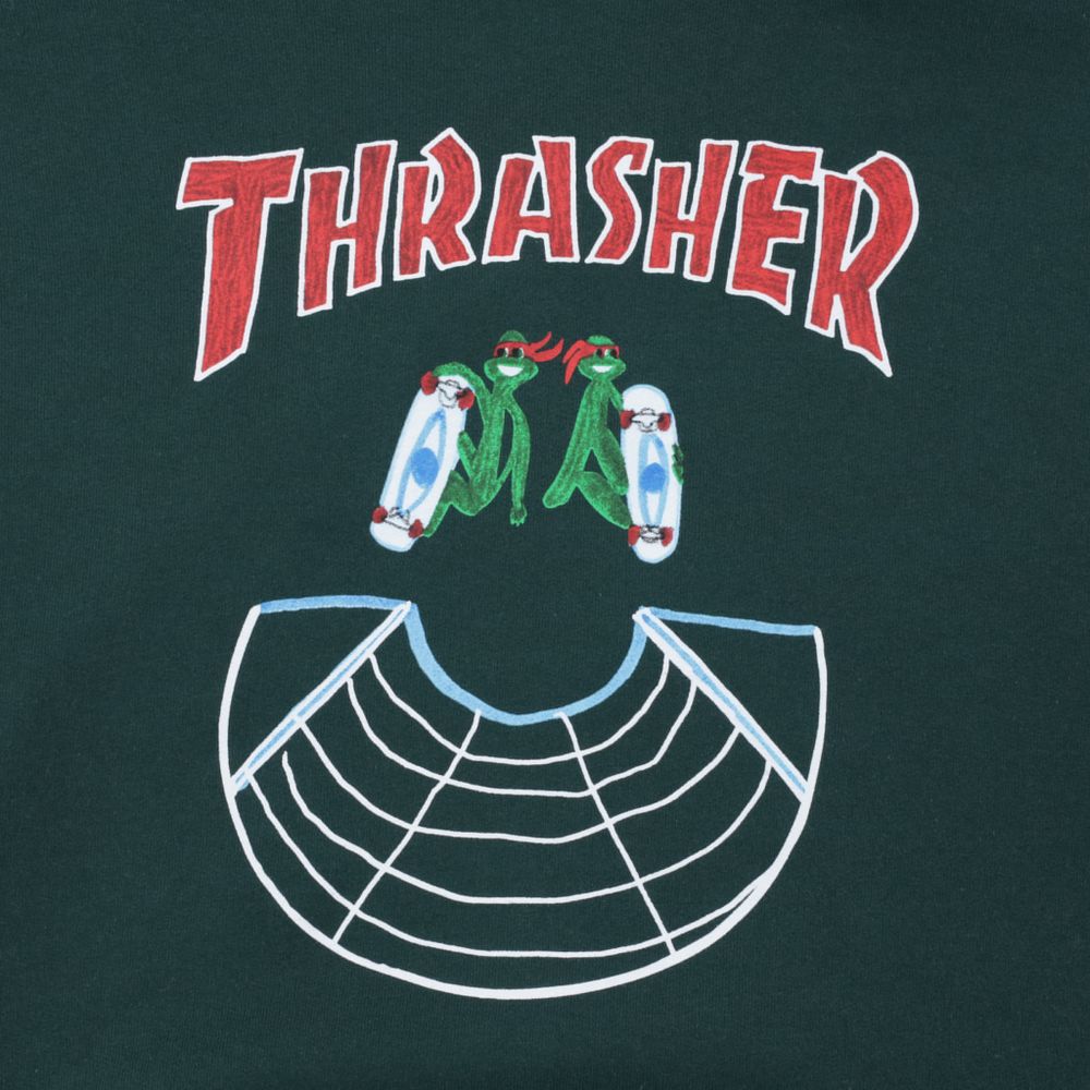 Thrasher Doubles Hood forest green