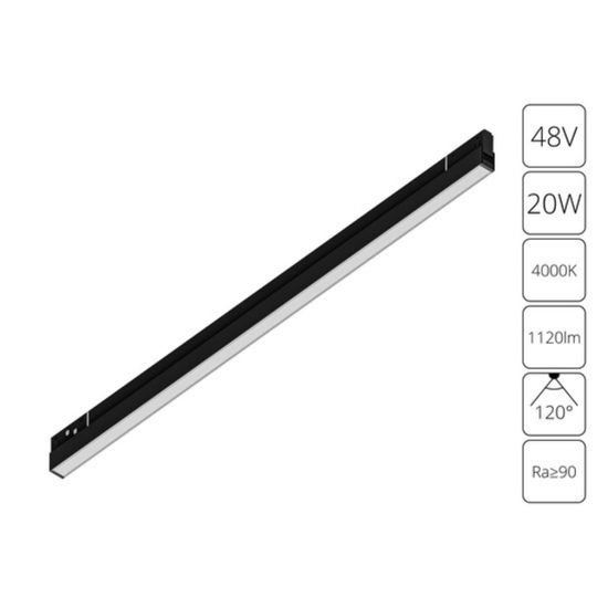 A5723PL-1BK СВЕТИЛЬНИК ПОТОЛОЧНЫЙ EXPERT 48В 20Вт 1120Лм 4000К 90+ 120°