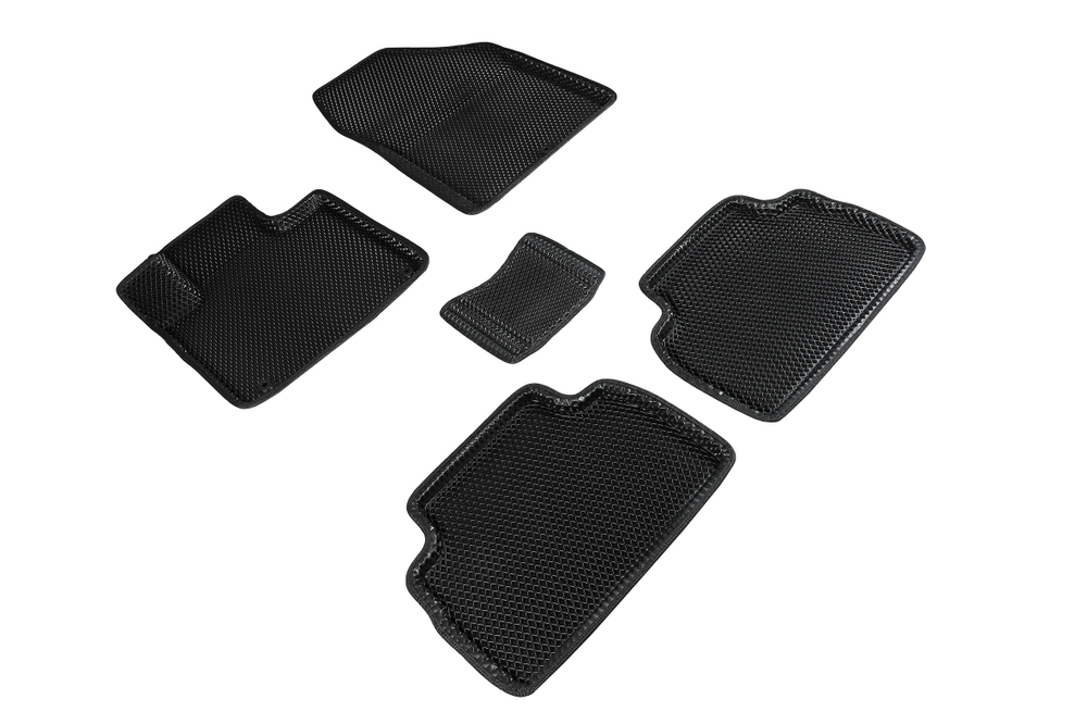 Коврики EVA 3D ромб для Hyundai Santa Fe IV (5 мест) 2018-2020, Seintex.95289