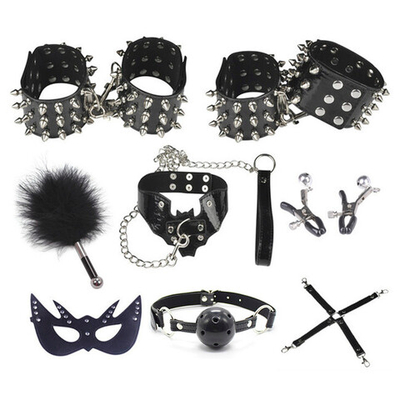 Черный Bullet Set BDSM Muqu (8 предметов) (Цвет: черный)