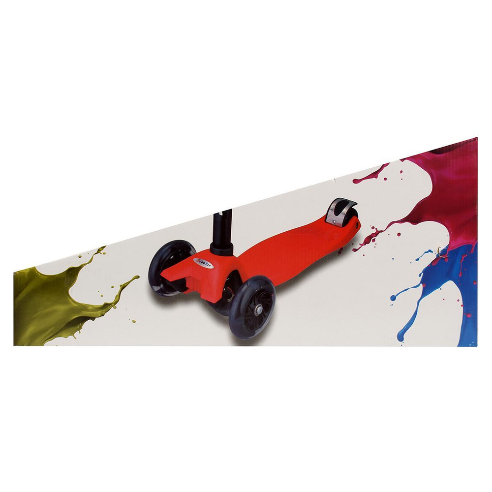 Самокат 4х-колес. с мигающими огнями, регулируемая высота: 78/82/87 см, колеса PU свет, макс. вес 50