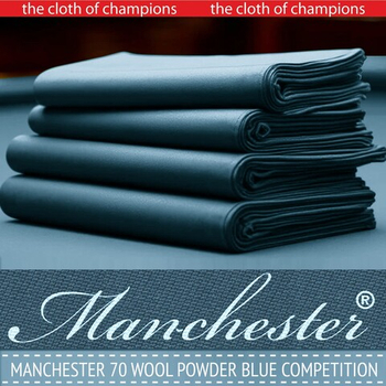 Расширяем палитру цветов сукна Manchester 70. Powder Blue Competition уже в продаже!