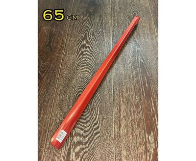 SOLOMON Рожок для обуви металлический с крюком DE LUX цветной 65см